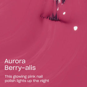 OPI Nail Lacquer Aurora Berry-alis bottle with pro-wide brush