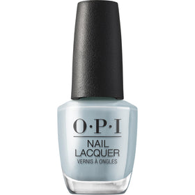 OPI Nail Lacquer Baggy Jean Baby Opaque Blue Gray front view