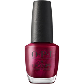 OPI Nail Lacquer Big Sagittarius Energy dark red pearl polish front view