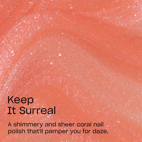 OPI Nail Lacquer bottle with vibrant coral shimmer