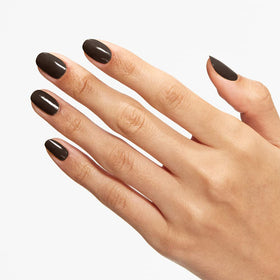 OPI Nail Lacquer Brown to Earth applied on nails