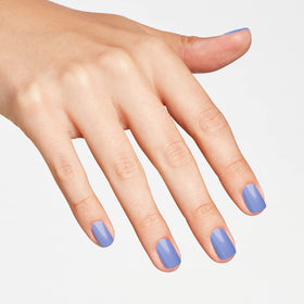 OPI Nail Lacquer Can't CTRL Me light blue polish in natural light