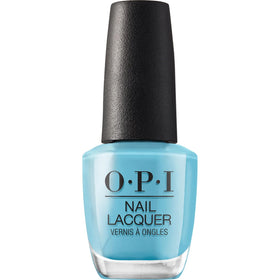 OPI Nail Lacquer Can’t Find My Czechbook bright blue bottle front view