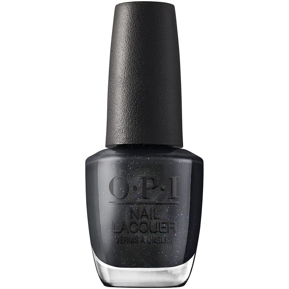 OPI Nail Lacquer Cave the Way black nail polish bottle front view