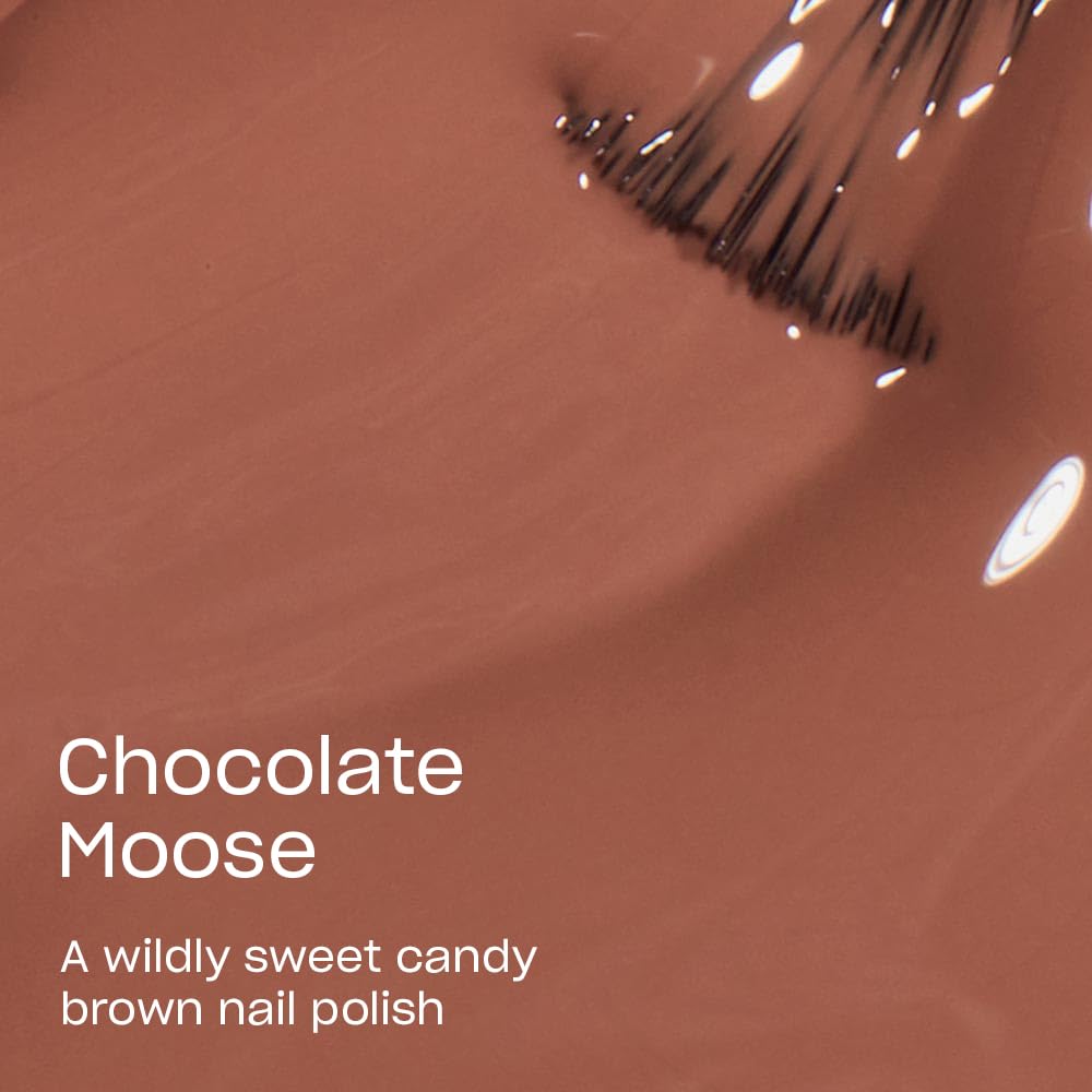 OPI Nail Lacquer Chocolate Moose bottle side view