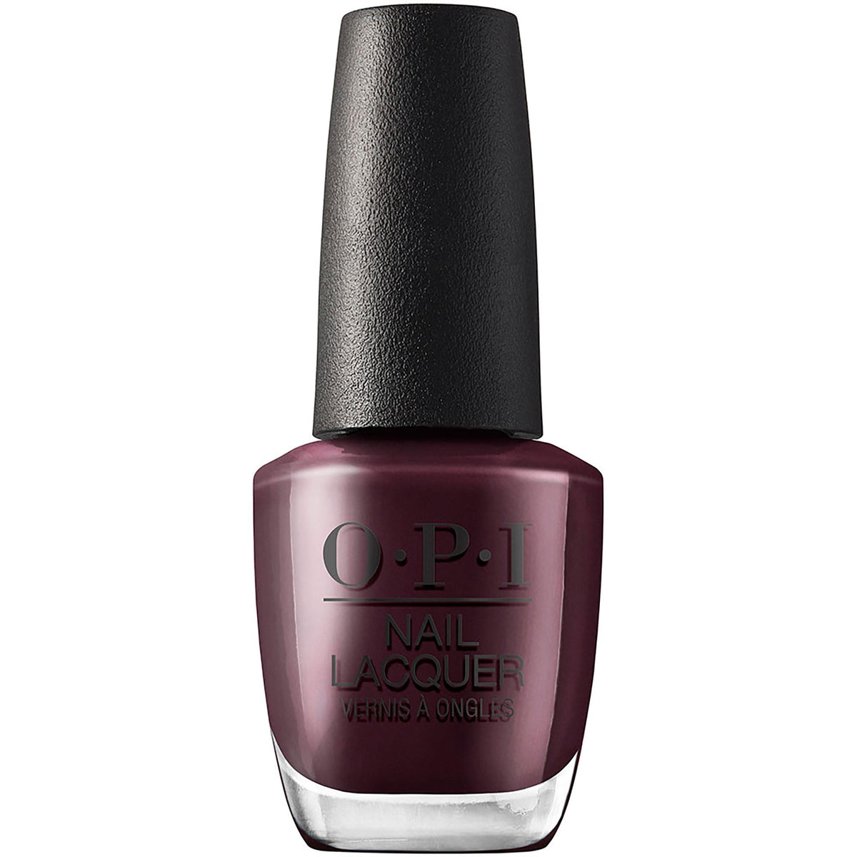 OPI Nail Lacquer Complimentary Wine dark red nail polish front view
