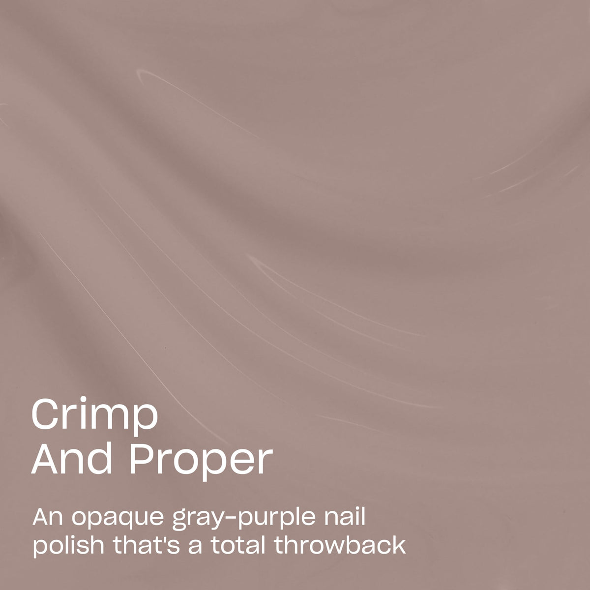 OPI Nail Lacquer Crimp and Proper bottle with pro-wide brush