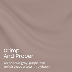 OPI Nail Lacquer Crimp and Proper bottle with pro-wide brush