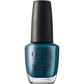 OPI Nail Lacquer Drama at La Scala dark blue polish front view