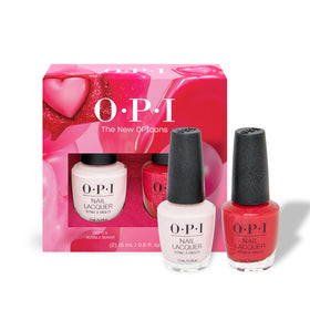 OPI Nail Lacquer Duo Pack front view with OPI’m a Bubble Bunny and Big Apple Energy