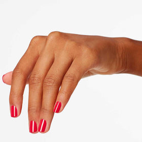 OPI Nail Lacquer Dutch Tulips bottle with a vibrant red colour