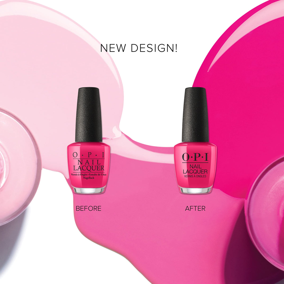 OPI Nail Lacquer ElePhantastic Pink in a nail art setup
