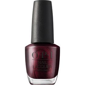 OPI Nail Lacquer Every Month is Oktoberfest dark purple shimmer bottle front view