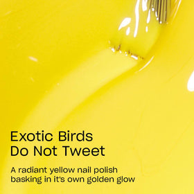 OPI Nail Lacquer Exotic Birds Do Not Tweet soft yellow brush close-up