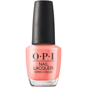 OPI Nail Lacquer Flex on the Beach bright orange polish front view