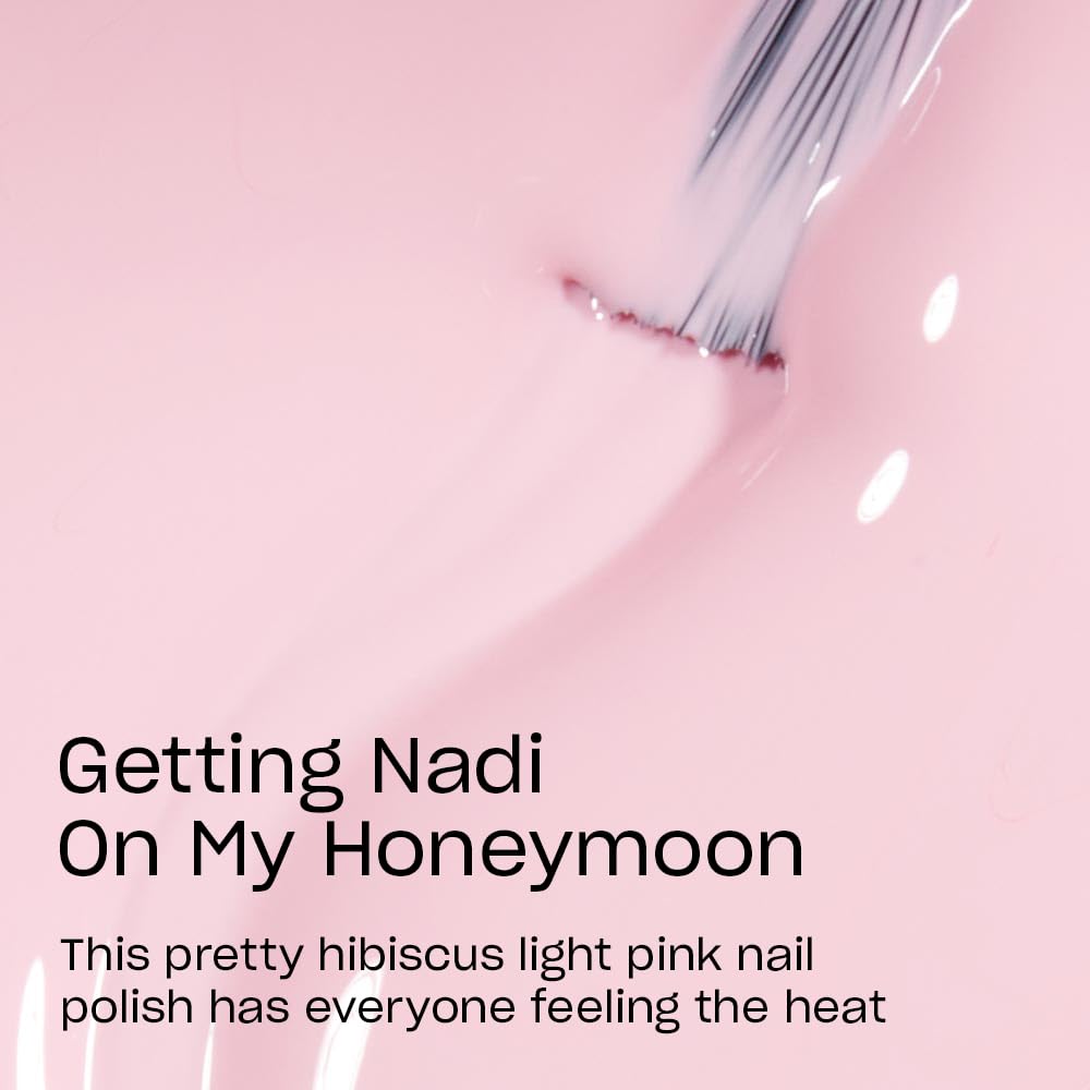 OPI Nail Lacquer Getting Nadi On My Honeymoon soft pink brush close-up