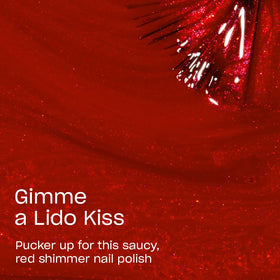 OPI Nail Lacquer Gimme a Lido Kiss brush and polish close-up