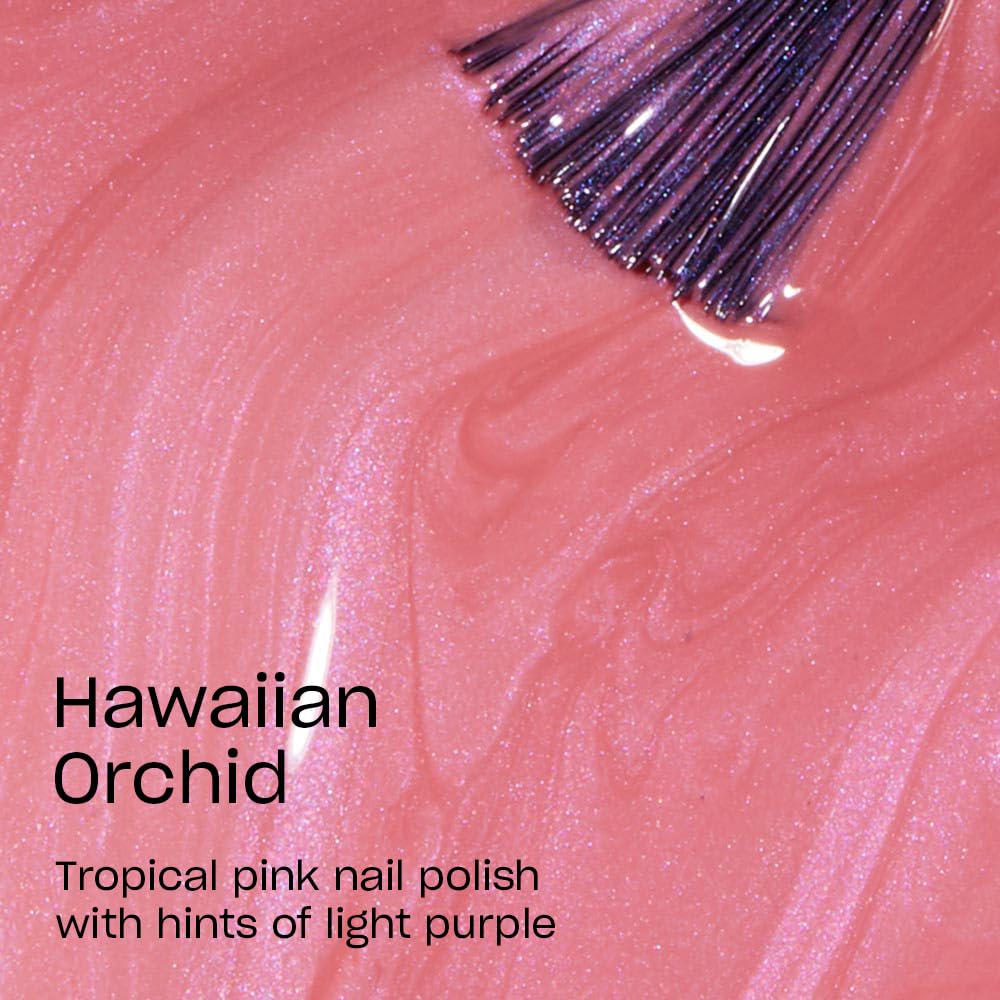 OPI Nail Lacquer Hawaiian Orchid bottle side view