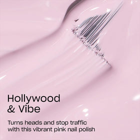 OPI Nail Lacquer Hollywood & Vibe opaque soft pink bottle side view