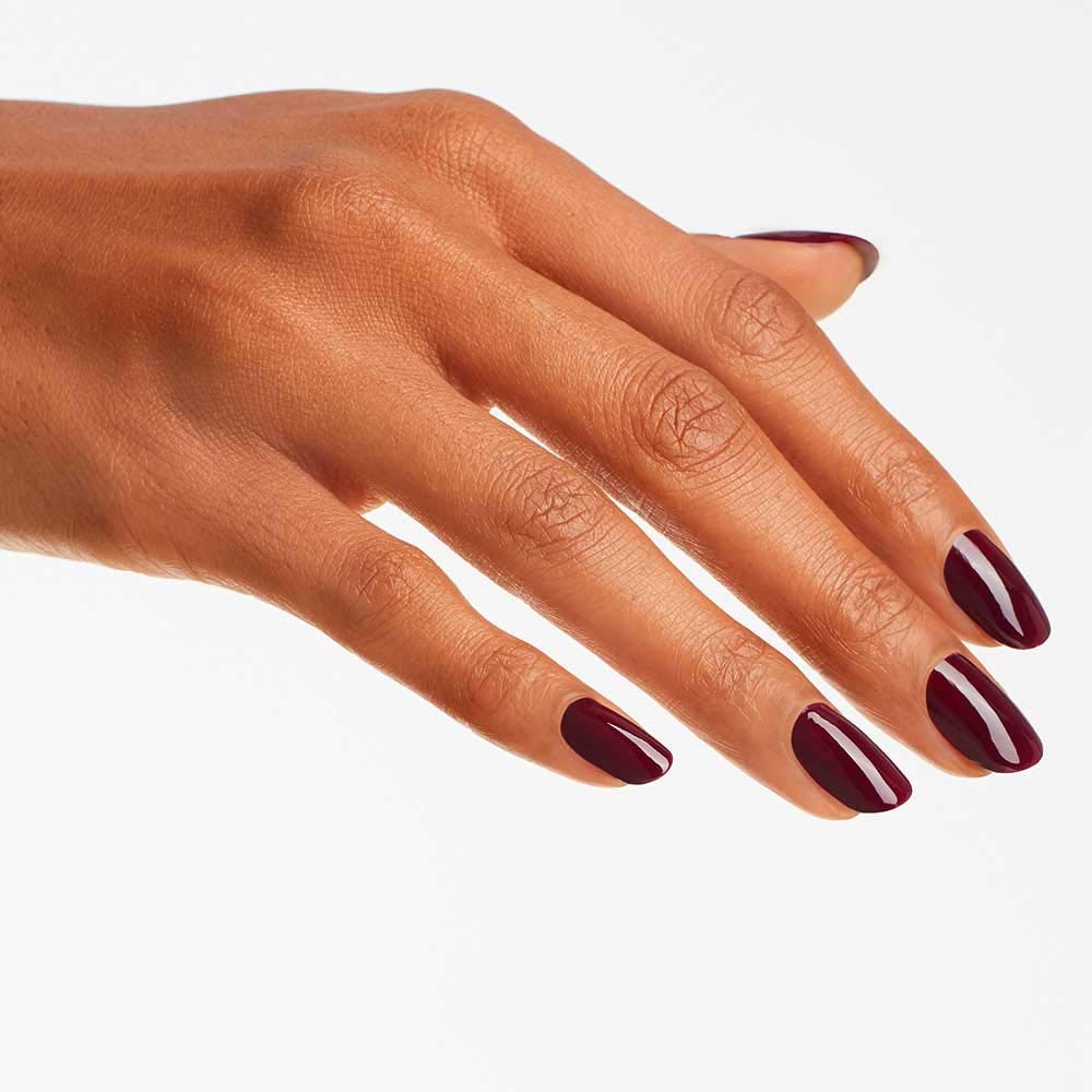 OPI Nail Lacquer in The Cable Car-Pool Lane application on nails