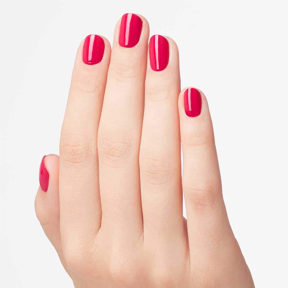 OPI Nail Lacquer Koala Bear-y bright pink shade close-up