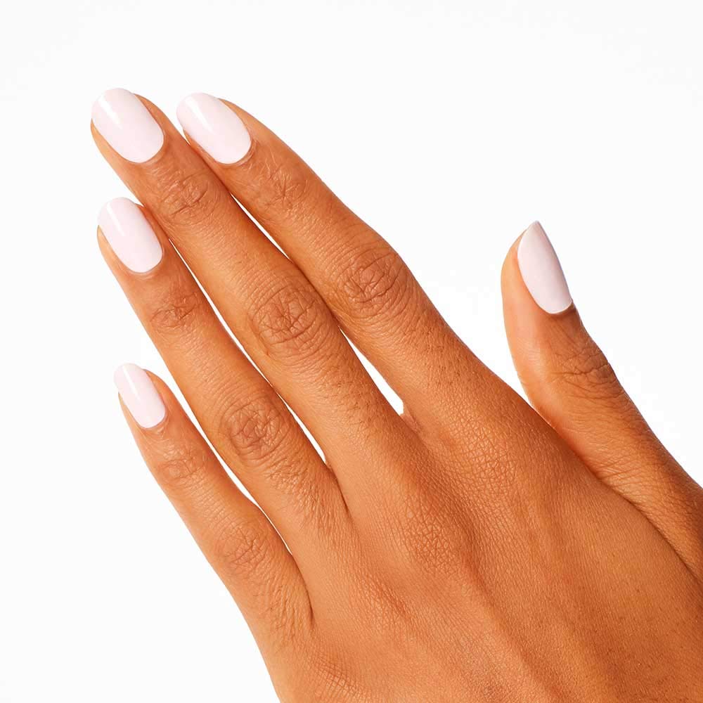 OPI Nail Lacquer Lisbon Wants Moor soft pink polish applied on nails