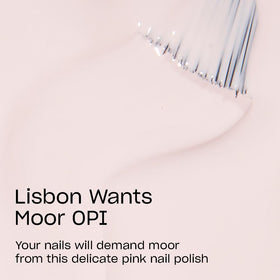 OPI Nail Lacquer Lisbon Wants Moor soft pink polish bottle with brush