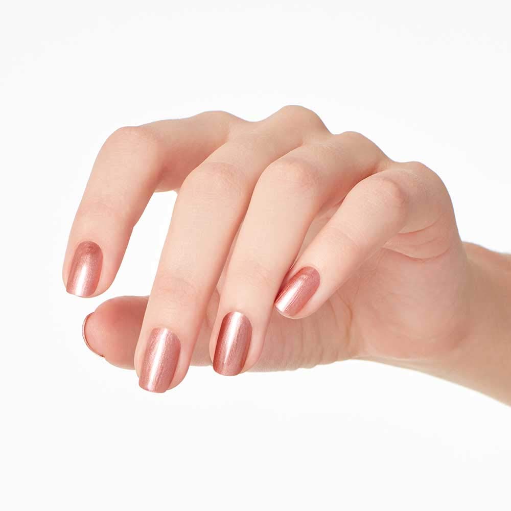 OPI Nail Lacquer Made It To the Seventh Hill! Sheer Bronze on nails