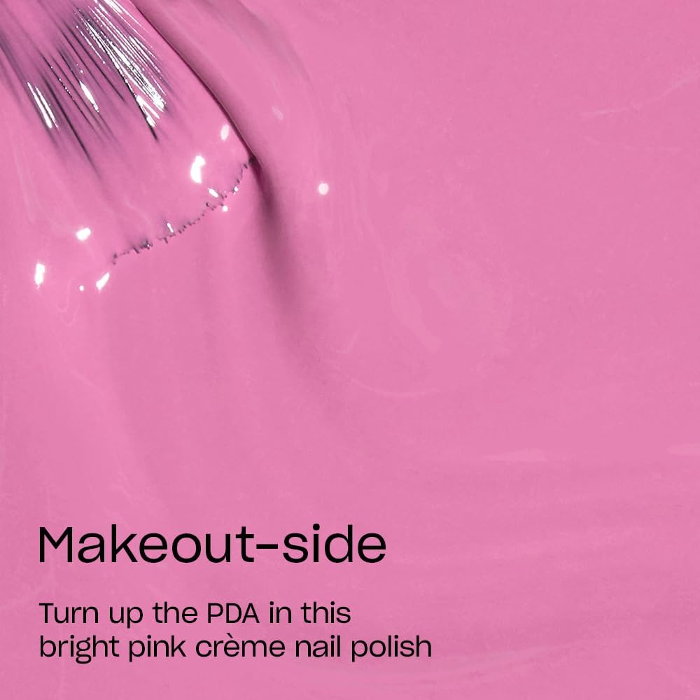 OPI Nail Lacquer Makeout-side bottle with pro-wide brush