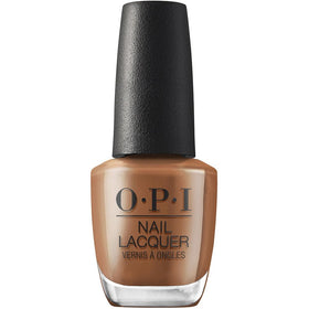 OPI Nail Lacquer Material Gowrl dark brown nail polish bottle front view