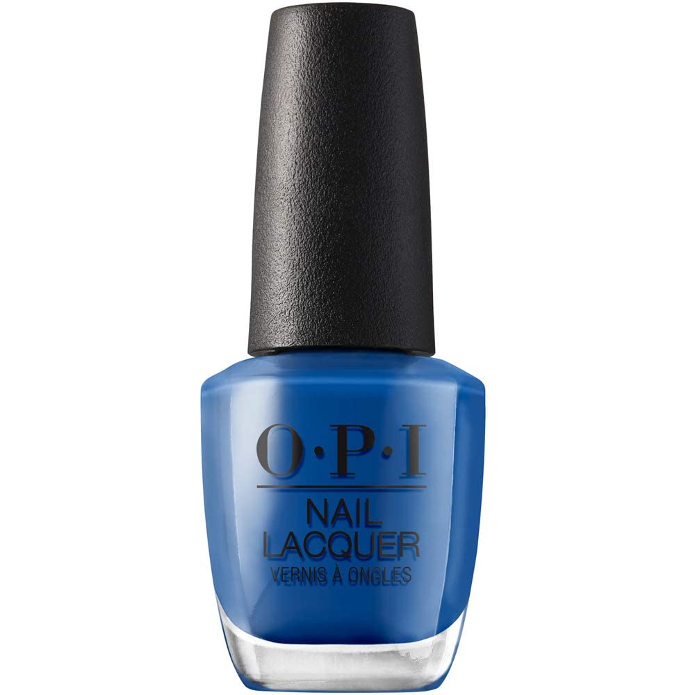 OPI Nail Lacquer Mi Casa Es Blue Casa bright blue polish front view