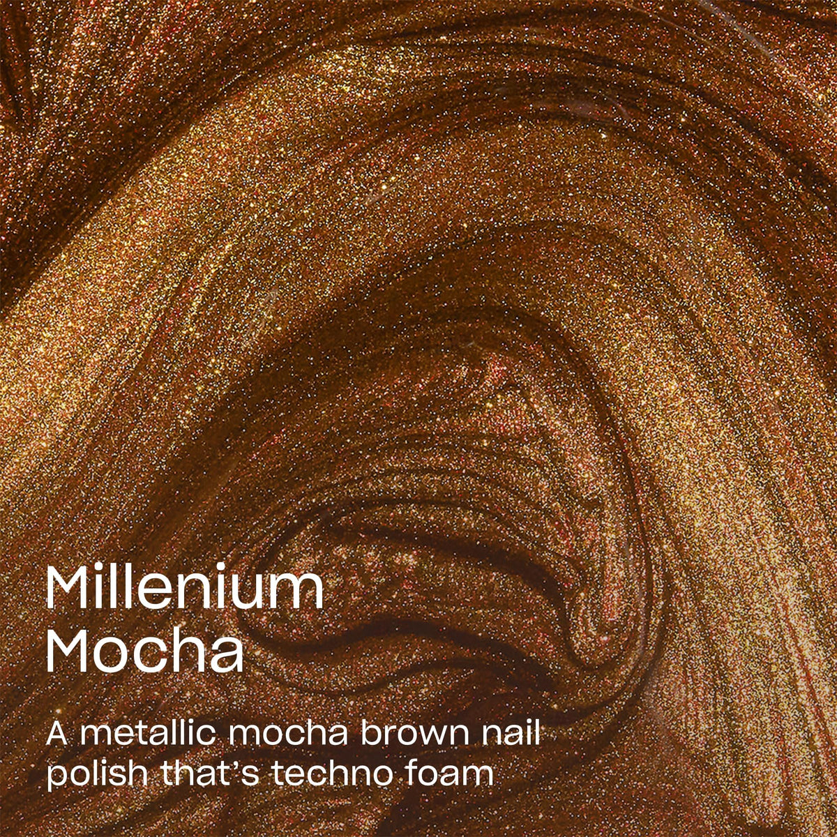 OPI Nail Lacquer Millennium Mocha brush for smooth application