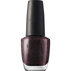 OPI Nail Lacquer My Private Jet dark black shimmer polish front view
