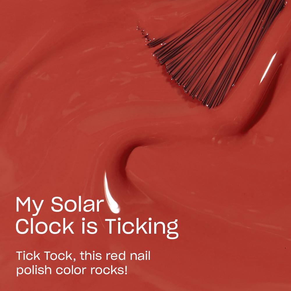 OPI Nail Lacquer My Solar Clock is Ticking dark orange bottle side view