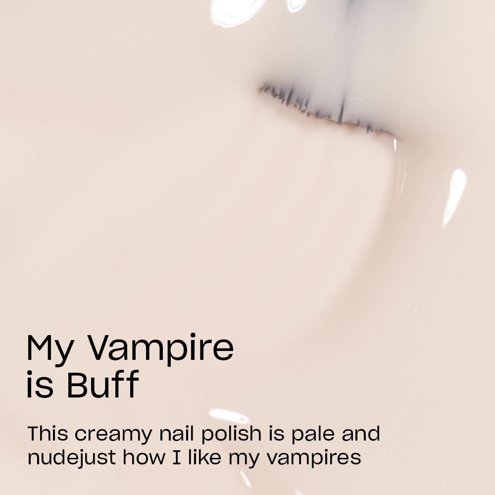 OPI Nail Lacquer My Vampire is Buff brush close-up