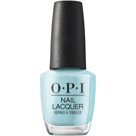 OPI Nail Lacquer NFTease Me bright blue nail polish front view