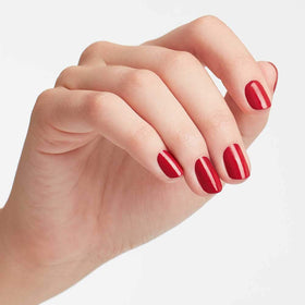 OPI Nail Lacquer OPI by Popular Vote dark red nail polish applied on nails