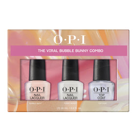 OPI Nail Lacquer Pack of 3 including Bubble Bath, Funny Bunny, and Top Coat