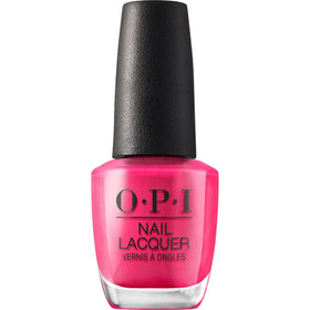OPI Nail Lacquer Pink Flamenco bright pink nail polish front view