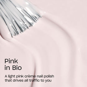 OPI Nail Lacquer Pink in Bio applied on nails