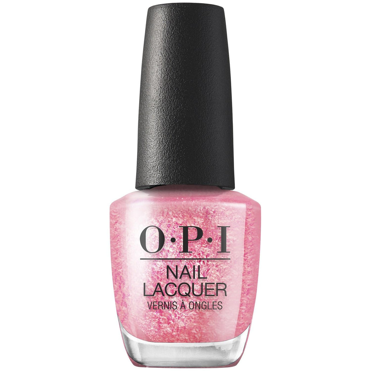 OPI Nail Lacquer Pixel Dust opaque light pink shimmer front view