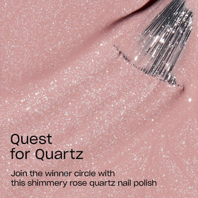 OPI Nail Lacquer Quest for Quartz bottle with shimmer effect