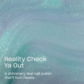 OPI Nail Lacquer Reality Check Ya Out bottle with nail polish swatch