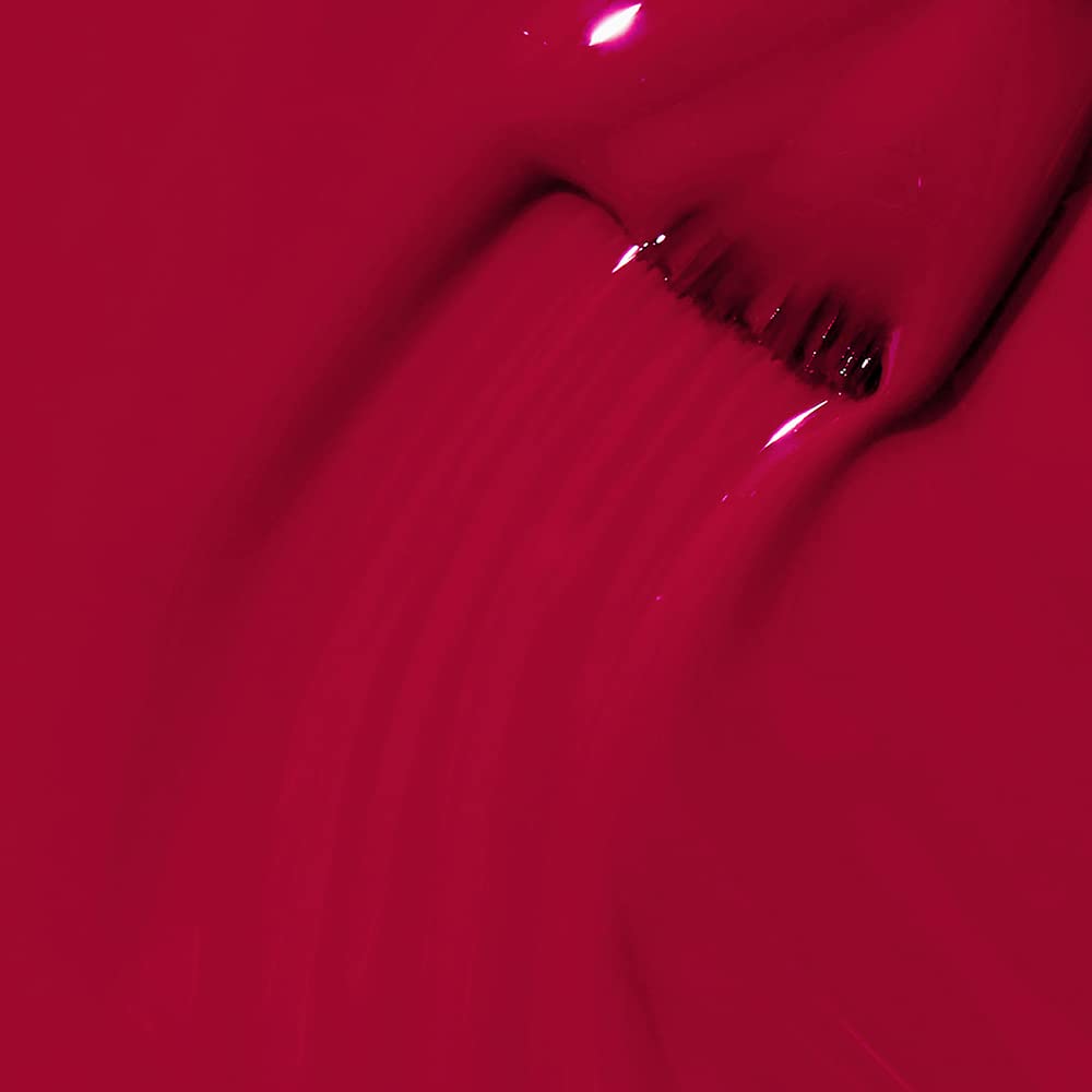OPI Nail Lacquer Red-Veal Your Truth brush close-up
