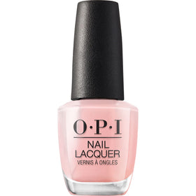 OPI Nail Lacquer Rosy Future sheer soft pink polish front view