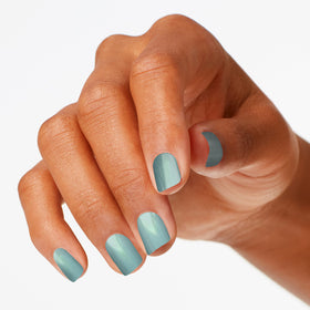 OPI Nail Lacquer Sage Simulation applied on nails