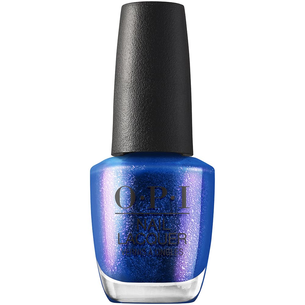 OPI Nail Lacquer Scorpio Seduction dark blue shimmer bottle front view