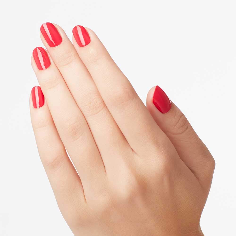 OPI Nail Lacquer She’s a Bad Muffuletta! on a nail art display