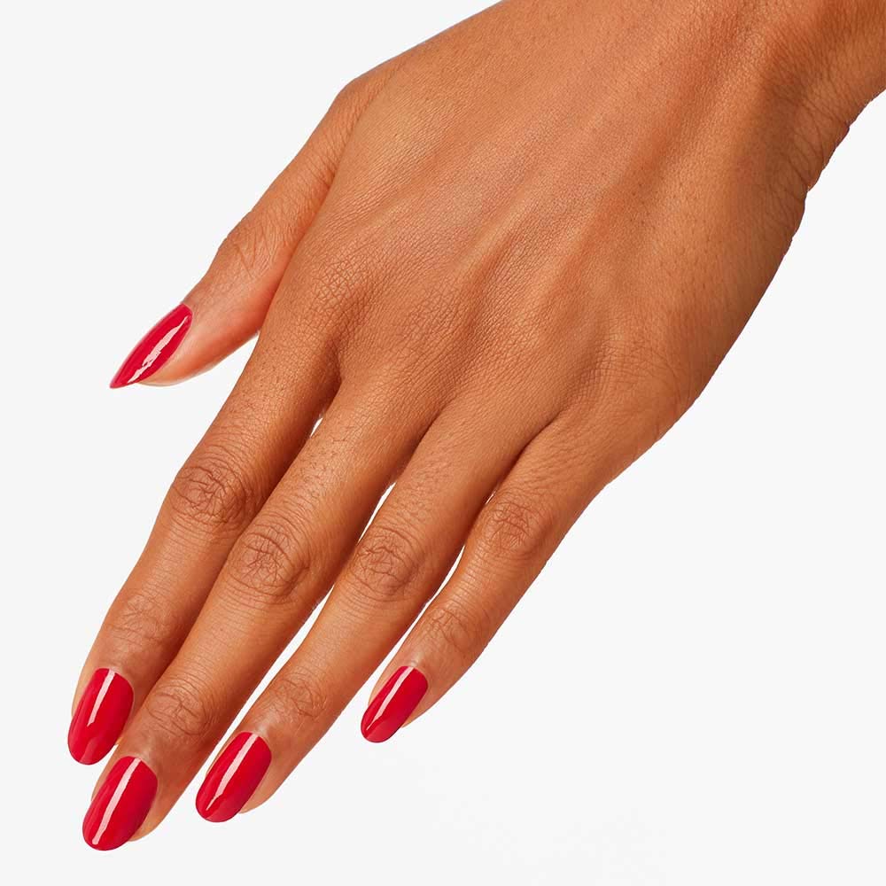 OPI Nail Lacquer So Hot It Berns applied on nails