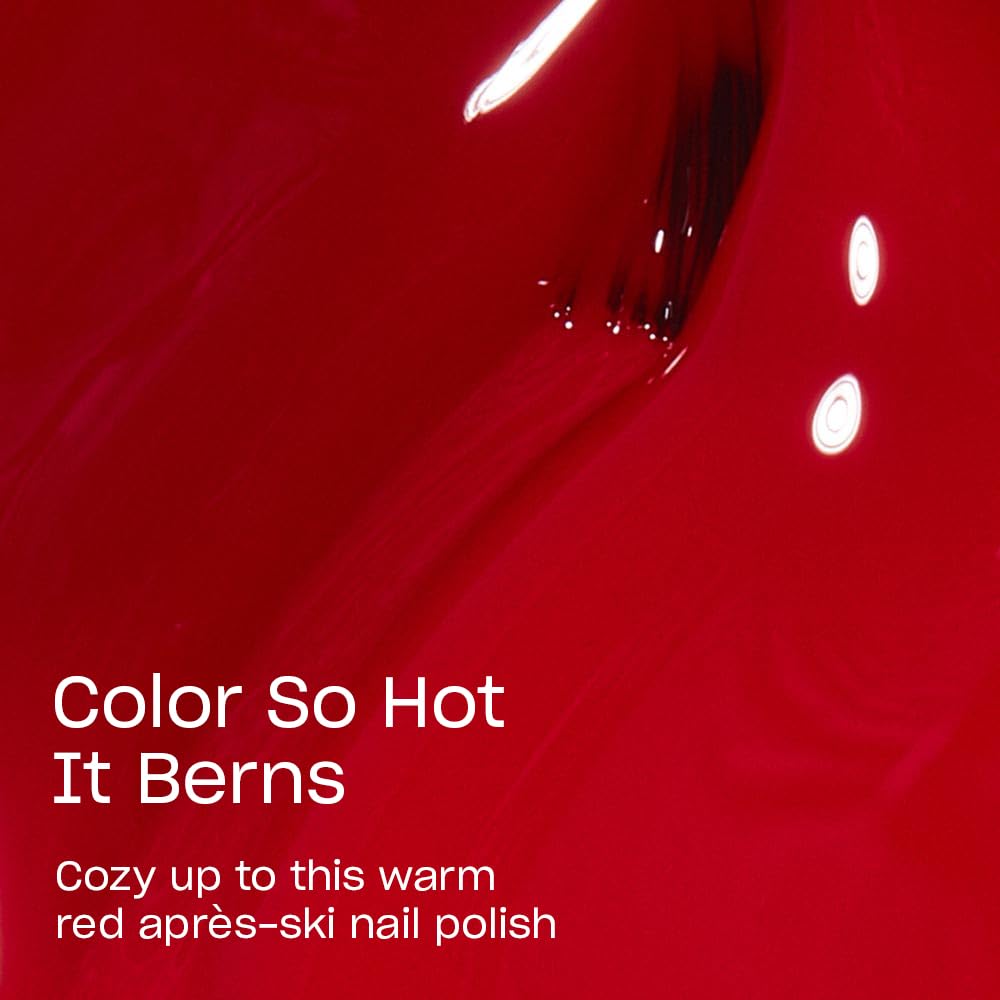 OPI Nail Lacquer So Hot It Berns brush close-up